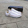 Converse Chuck Taylor All Star White кеди конверси низькі текстильні літні чоловічі, фото 6