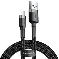 USB Cable Baseus Cafule Type-C (CATKLF-UG1) Black 3m