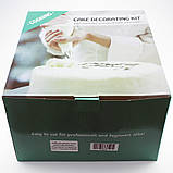 Набір для декору тортів кексів, кондитерські інструменти, 212шт і підставка, фото 2