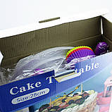 Набір для декору тортів кексів, кондитерські інструменти, 106шт і підставка, фото 5
