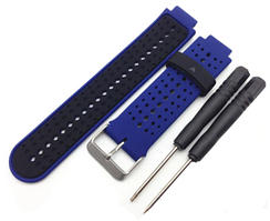 Ремінець для Garmin Forerunner 220/ 230/ 235/ 630/ 735 XT (синьо-чорний)