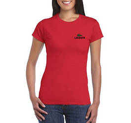Жіноча футболка Лакост, брендовий футболка Lacoste спортивна, якісний бавовна. S