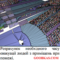 Розрахунок необхідного часу евакуації людей з приміщень при пожежі.