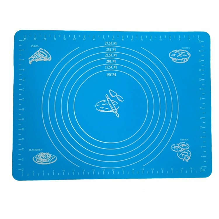 Силіконовий килимок із розміткою для розкачування тіста та випічки, 30*40 см, фото 1