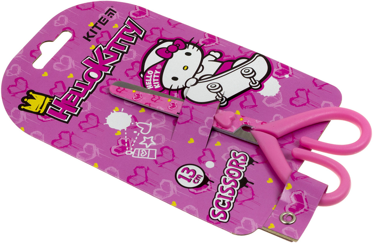 Ножиці дит. "Kite" №HK21-121 Hello Kitty 13см з мал. на лезі(12)(240)