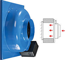Відцентровий канальний вентилятор Вентс VENTS ВЦ-ВН 125, вентилятори, вентиляційне обладнання, фото 2