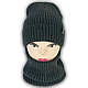 ОПТ Комплект шапка та хомут для хлопчика на флісі, р. 50-54 (5 шт./набір), фото 2