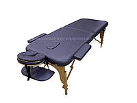 Кушетка Двухсекционный переносной массажный стол-чемодан складной ASPECT Фиолетовый