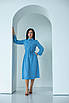 Сукня міді на планці "400", блакитне,розміри 42,44,48,50., фото 2