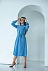 Сукня міді на планці "400", блакитне,розміри 42,44,48,50., фото 5