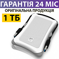 Внешний Жесткий Диск 1 Тб Silicon Power A30 USB 3.0, белый, переносной съемный накопитель, портативный hdd