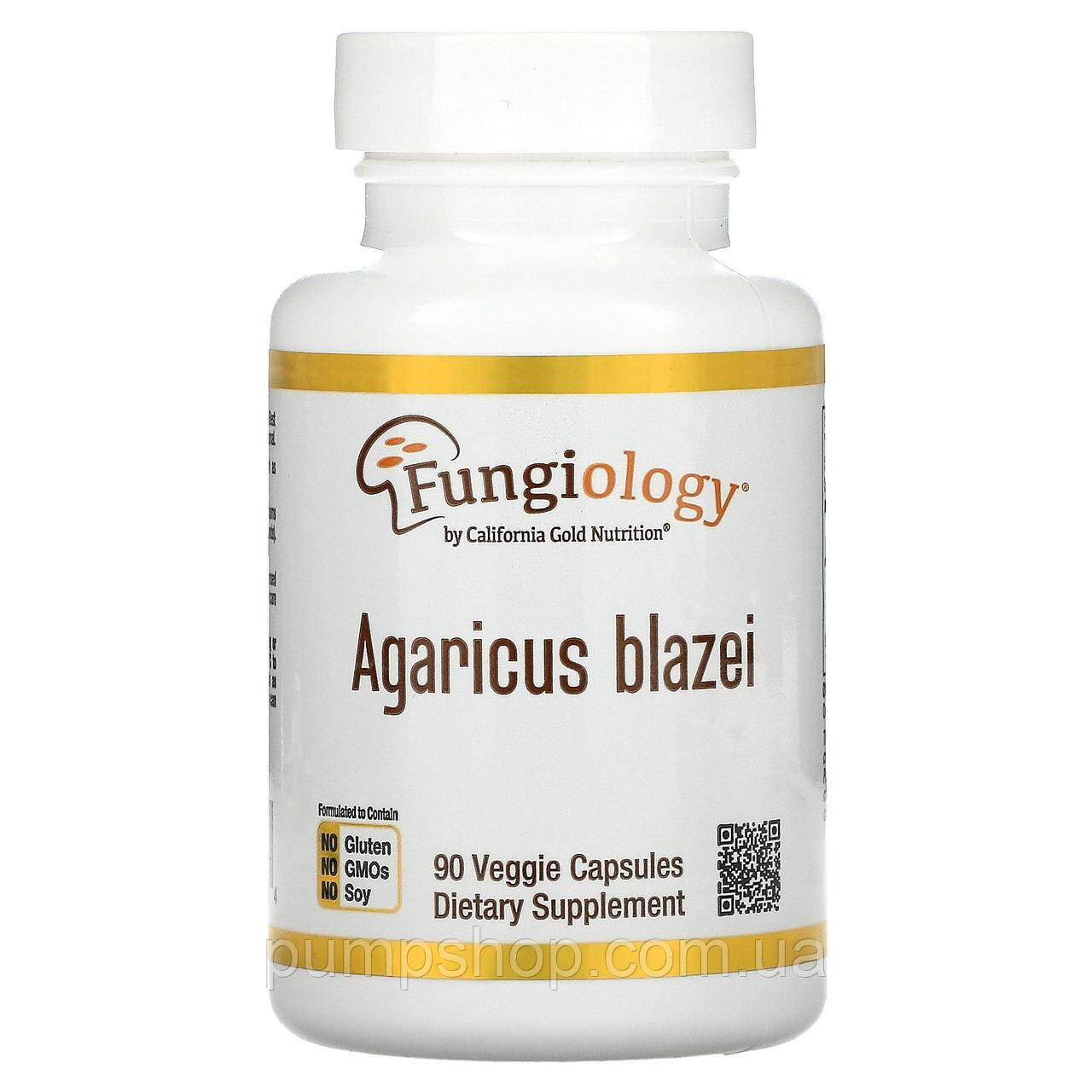 Агарик бразильський California Gold Nutrition Fungiolody Agaricus blazei 90 капс.