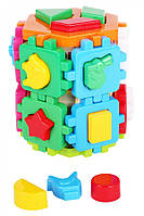 Детская универсальная пластиковая развивающая игрушка сортер Умный малыш Конструктор ТехноК логика для ребенка