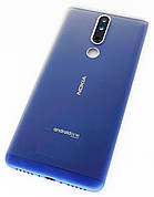 Задня кришка для Nokia 3.1 Plus TA-1104/TA-1113/TA-1115/TA-1117/TA-1118/TA-1124/TA-1125, синя