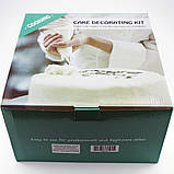 Набір для декору тортів кексів, кондитерські інструменти, 380шт і підставка, фото 5