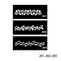 Трафареты для тату.TT-201, 202, 203