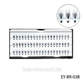 Пучкові вії зі стразами. EY-BR-03B