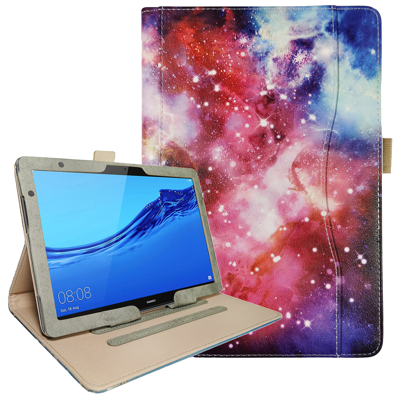 Чохол-книжка Leather Painting Case для Huawei MediaPad M5 Lite / T5 10.1 (Wake / Sleep) Space