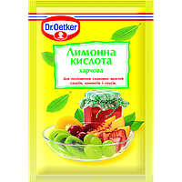 Лимонная кислота без глютена Dr. Oetker 8 г Германия