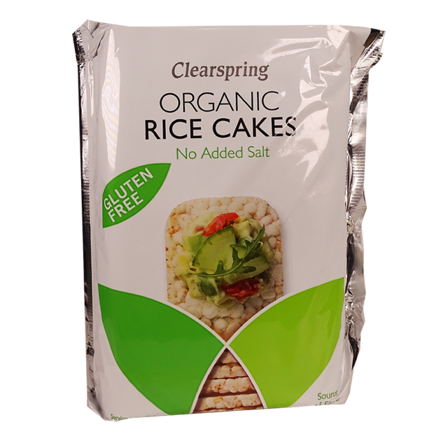 Органічні рисові хлібці без глютену і добавок солі Clearspring 130 г Великобританія