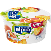 Йогурт соевый персиковый без глютена Alpro 150 г Бельгия