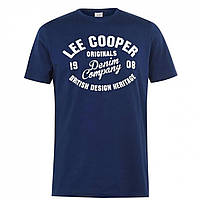 Футболка Lee Cooper Cooper Logo Vintage Blue, оригінал. Доставка від 14 днів