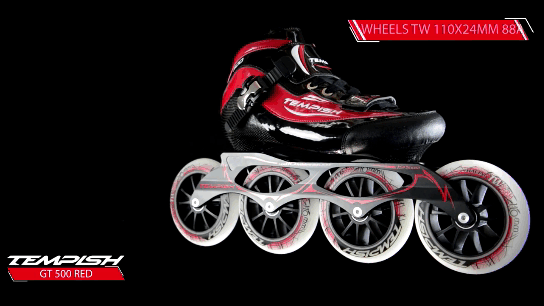 Роликові ковзани Tempish GT 500/90 / red / 34 р, 34