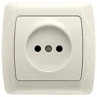 Розетка VIKO одинарна кремова