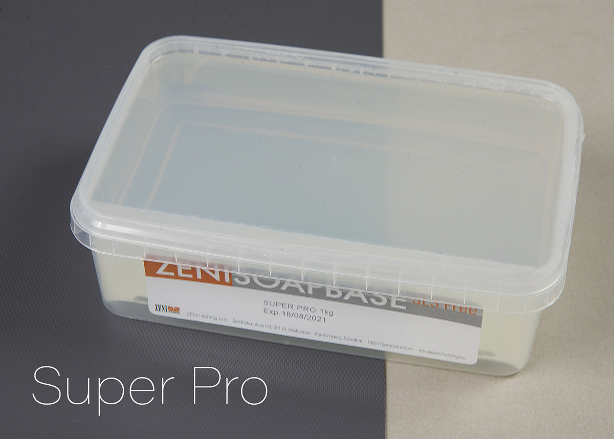 Основа для мыла ZENISOAPBASE Super Pro.Прозрачная лоток 1кг