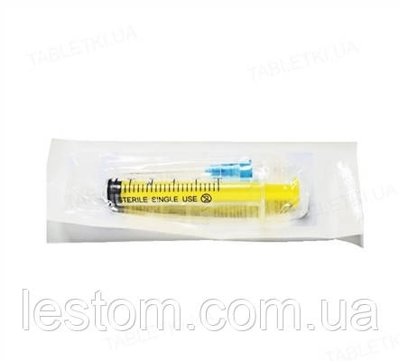 Шприц ін'єкційний 3-х компонентний 2,5 мл з голкою 23G (0,6x30 мм), Luer Slip ALEXPHARM