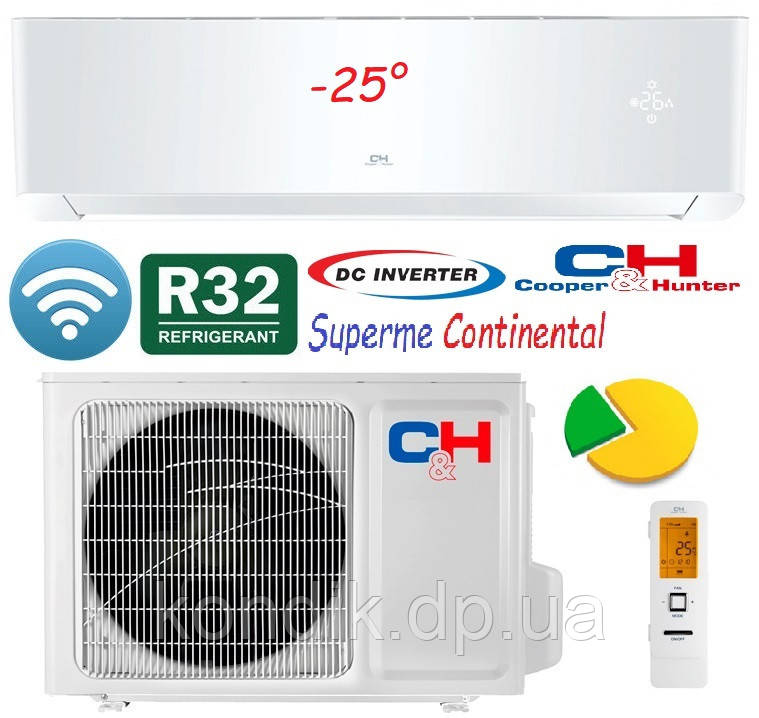 Кондиціонер Cooper&Hunter CH-S12FTXAL2 Supereme Continental Inverter