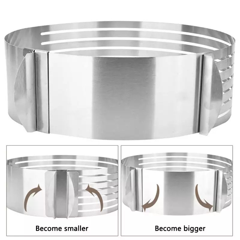 Кільце кондитерське розсувне для складання і нарізки коржів, діаметр 16-20 см, фото 1