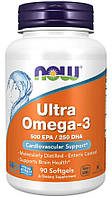 Ультра Омега-3 риб'ячий жир Now Foods Ultra Omega-3 Fish Oil 90 капсул