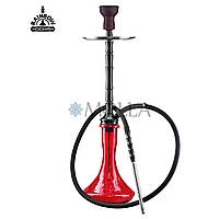 Кальян Rainbow Hookah 2.0 Чёрный колба Craft с эффектом битого стекла Красный