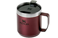 Термокружка Stanley Legendary Classic Camp Hammertone Green 0,35л (10-09366-005) Бордовый