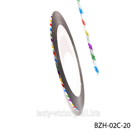 Самоклейна стрічка для дизайну нігтів (0.8 мм) BZH-02C