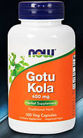 Готу Кола NOW Gotu Kola 450 mg 100 капсул вегетаріанських