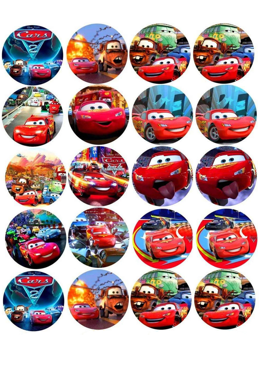 Тачки Вафельна картинка