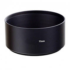 Бленда металева довгофокусна для телеоб'єктивів Alitek Metal Tele, 77 мм