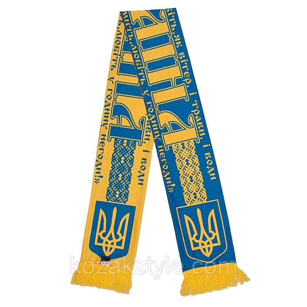 Шарф легкий Україна жовто-блакитний