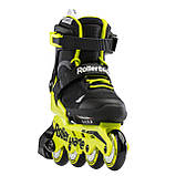 Розсувні ролики Rollerblade Microblade Neon Yellow, фото 3