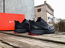 Чоловічі термо кросівки Nike Zoom Pegasus 26s Black/Red водонепроникні, фото 6