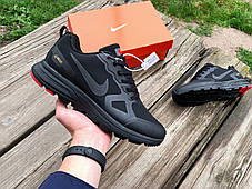 Чоловічі термо кросівки Nike Zoom Pegasus 26s Black/Red водонепроникні, фото 4