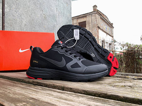 Чоловічі термо кросівки Nike Zoom Pegasus 26s Black/Red водонепроникні, фото 1
