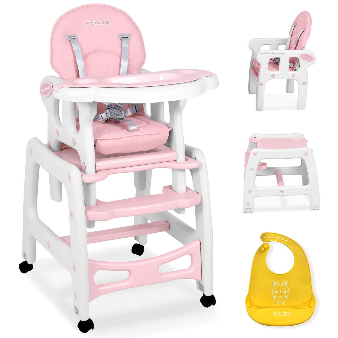 Крісло для годування рожевий Ricokids 7091, фото 1