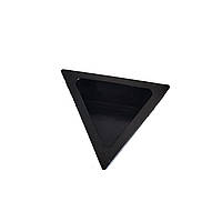 Горшок для кактусов и суккулентов бетонный Треугольник 140х60 мм Черный