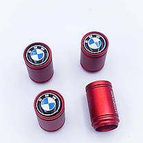 Захисні ковпачки на ніпеля Motosport BMW (БМВ) 4 шт Червоні, фото 4