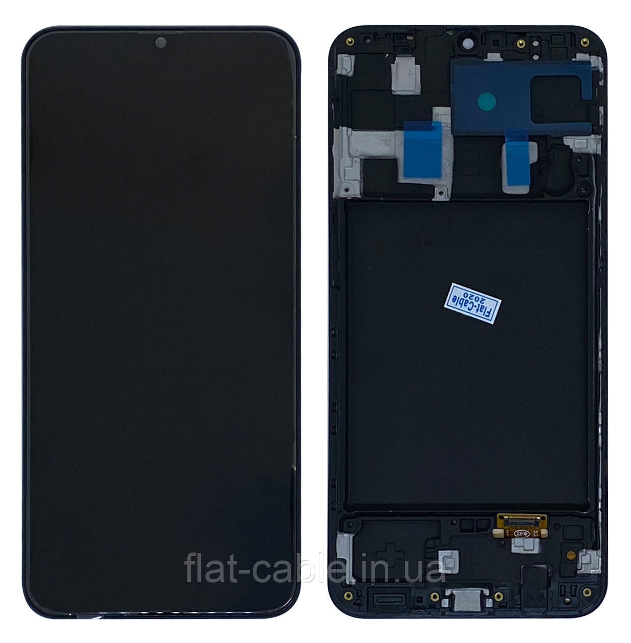 Дисплей + сенсор Samsung A205 Galaxy A20 (2019) Чорний LCD OLED з рамкою (PRC)