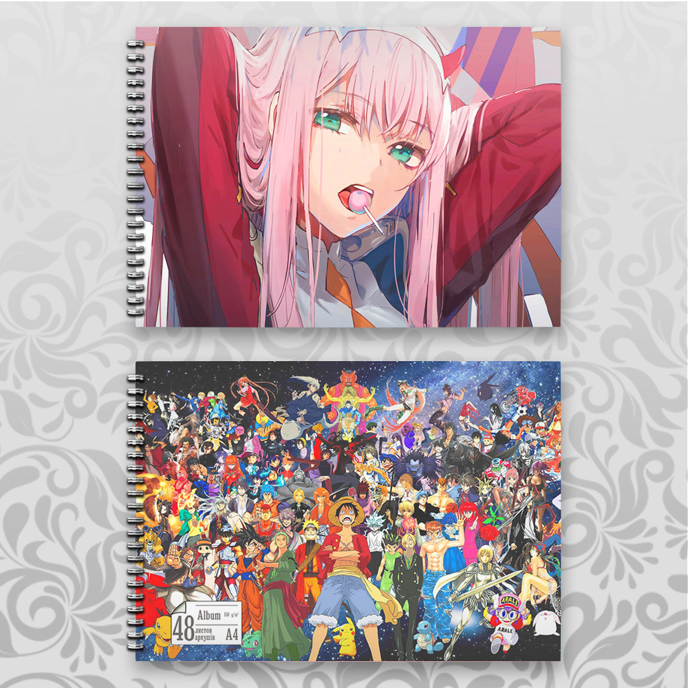 Альбом для малювання А4 Darling in The Franxx 48 аркушів 003