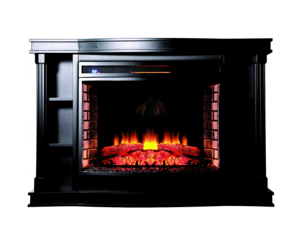 ТБ тумба з каміном Fireplace Колорадо Венге з ефектом живого вогню зі звуком і обігрівом